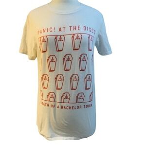 Panic At The Disco Death Of A Bachelor Tour T-Shirt White Size Medium